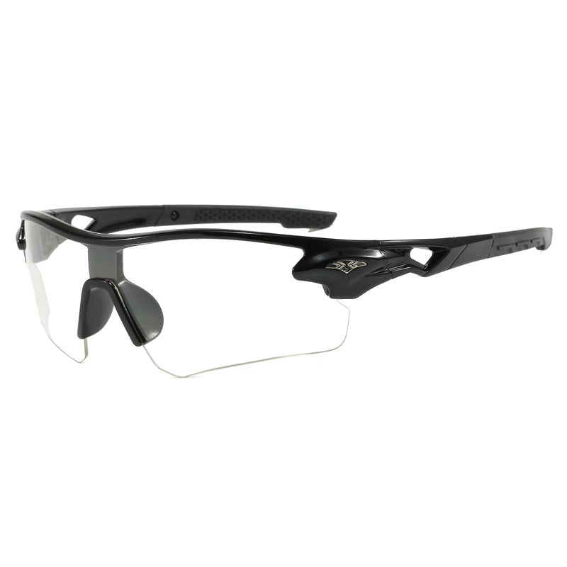 (12 PACK) Wholesale Sports Sunglasses Cycling Unisex New Arrival Outdoor Sport 2024 - BulkSunglassesWholesale.com - Black Frame Clear