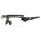 (12 PACK) Wholesale Sports Sunglasses Cycling Unisex New Arrival Outdoor Sport 2024 - BulkSunglassesWholesale.com - Black Frame Clear