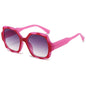 (6 PACK) Wholesale Sunglasses New Arrival Square Unique Fashion Street 2024 - BulkSunglassesWholesale.com - Purple Frame Gradient Black Lens