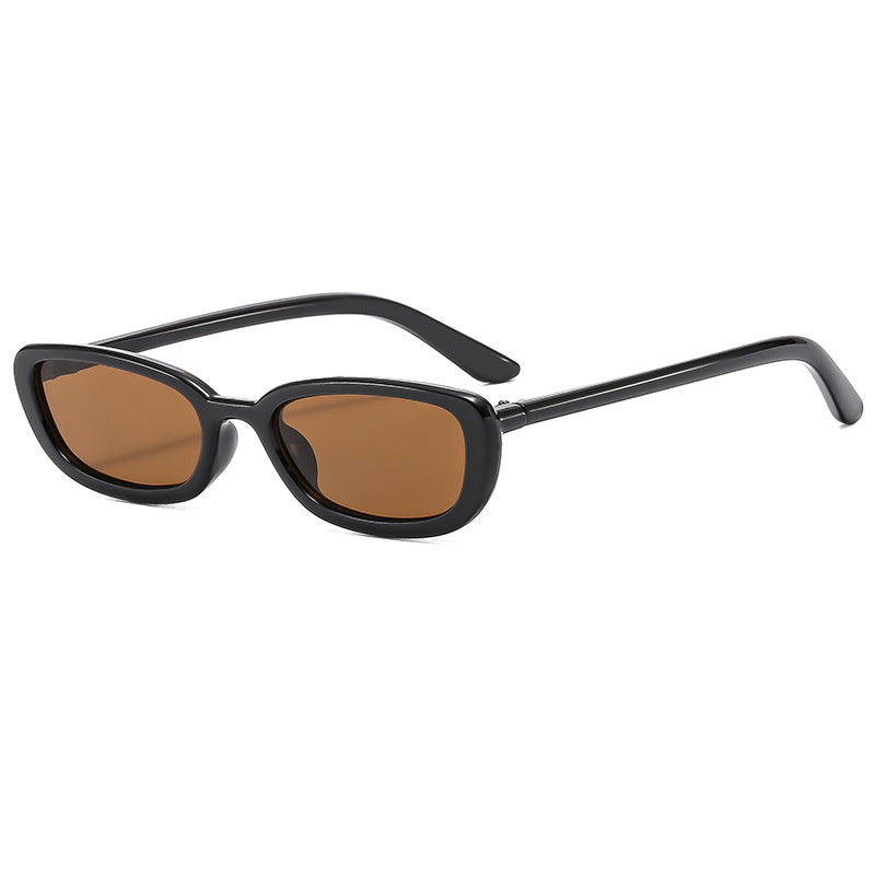 (6 PACK) Wholesale Sunglasses New Arrival Fashion Women Trendy Square 2024 - BulkSunglassesWholesale.com - Black Frame Tea Lens