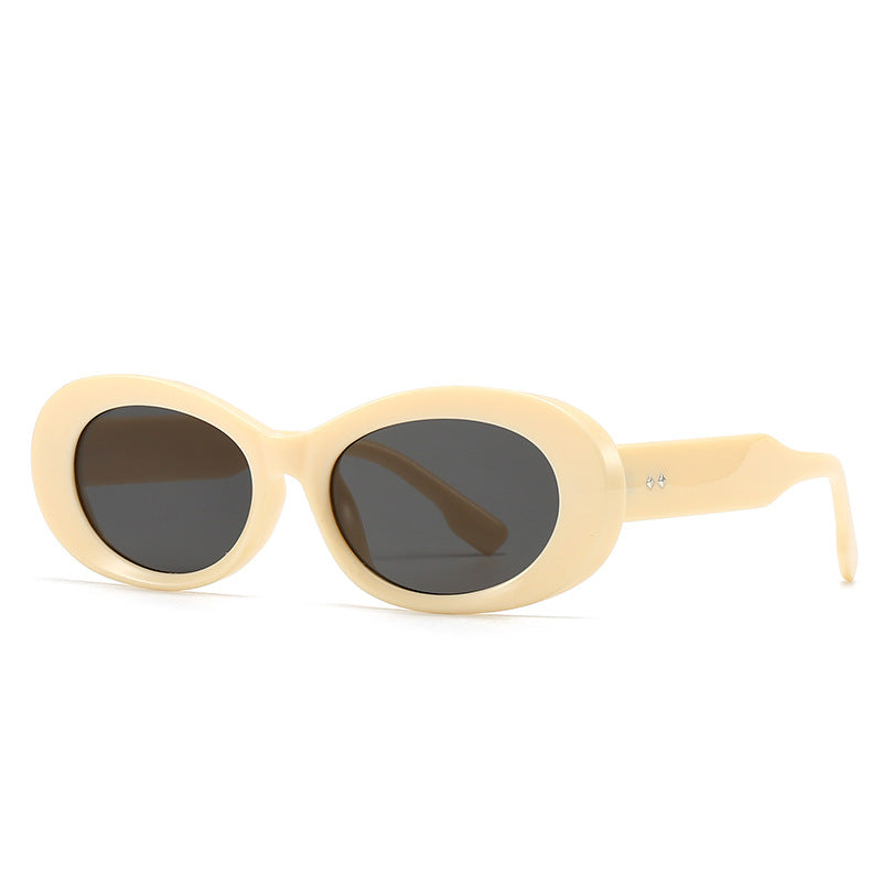 (6 PACK) Wholesale Sunglasses Vintage Trendy Women Antiblue Light 2024 - BulkSunglassesWholesale.com - Beige Yellow Black Grey