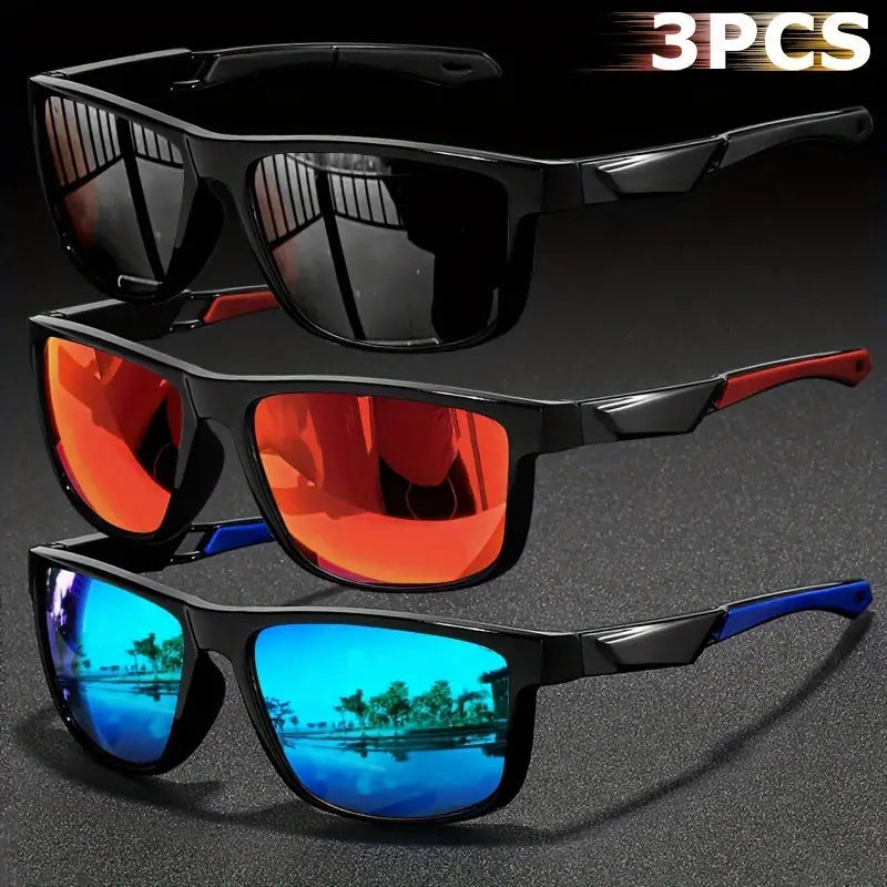 (6 PACK) Wholesale Sunglasses New Arrival Outdoor Polarized Men Sport Square Cycling 2024 - BulkSunglassesWholesale.com - 