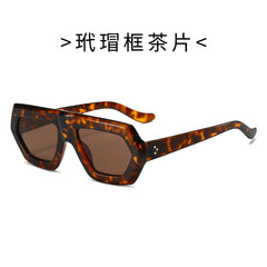 (6 PACK) Wholesale Sunglasses New Arrival Street Women 2024 - BulkSunglassesWholesale.com - Leopard Print Frame Tea Lens