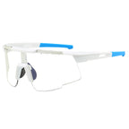 (12 PACK) Wholesale Sports Sunglasses Sport Outdoor Cycling 2024 - BulkSunglassesWholesale.com - White Frame Grey
