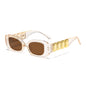 (12 PACK) Wholesale Sunglasses Unique Square Fashion Street Outdoor 2024 - BulkSunglassesWholesale.com - Champagne Tea