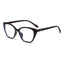 (6 PACK) Wholesale Eyeglasses Frames Classic Vintage Cat Eye TR Women Korean Star Wood Grain Antiblue Light 2025 - BulkSunglassesWholesale.com - Shiny Black