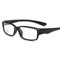 (12 PACK) Wholesale Sports Glasses New Arrival TR Square Sport Cycling Antiblue Light Unisex 2025 - BulkSunglassesWholesale.com - Shiny Black Frame