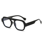 (6 PACK) Wholesale Sunglasses New Arrival Aviator Women Fashion Vintage 2024 - BulkSunglassesWholesale.com - Black Frame Clear Lens