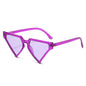 (6 PACK) Wholesale Sunglasses New Arrival Fashion Unique Hip Hop Triangle Jelly 2025 - BulkSunglassesWholesale.com - Purple Frame Purple Lens