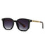 (6 PACK) Wholesale Sunglasses New Arrival Aviator Vintage Square 2024 - BulkSunglassesWholesale.com - Black Gradient Black