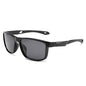 (6 PACK) Wholesale Sunglasses New Arrival Outdoor Polarized Men Sport Square Cycling 2024 - BulkSunglassesWholesale.com - Black Frame Black Lens Black Temple