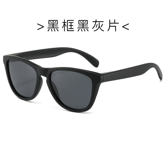 (6 PACK) Wholesale Sunglasses New Arrival Cat Eye Polarized Fashion Trendy Street Women Men 2024 - BulkSunglassesWholesale.com - Black Frame Black Black Lens Hover Image