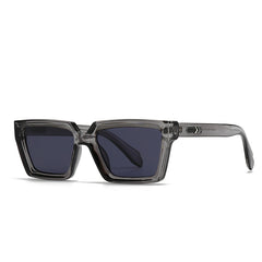 (6 PACK) Wholesale Sunglasses Rivet Street Square 2024 - BulkSunglassesWholesale.com - Grey Black Grey