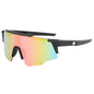 (12 PACK) Wholesale Sports Sunglasses Outdoor Sport Unique New Arrival Kids Cycling 2024 - BulkSunglassesWholesale.com - Black Frame Pink Mirrored