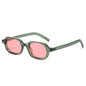 (6 PACK) Wholesale Sunglasses Small New Arrival Unisex Oval Small 2025 - BulkSunglassesWholesale.com - Clear Green Frame Gradient Pink Lens