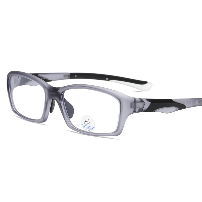 (12 PACK) Wholesale Sports Glasses New Arrival Antiblue Light TR Sport 2025 - BulkSunglassesWholesale.com - Matt Grey