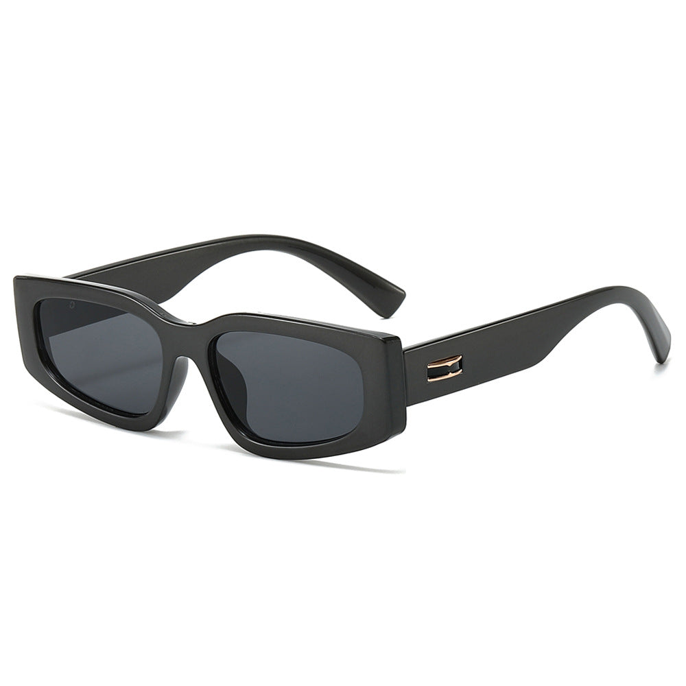 (6 PACK) Wholesale Sunglasses Oversized Unique Fashion Trendy Unisex Vintage 2024 - BulkSunglassesWholesale.com - Grey Frame Black Lens