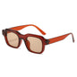 (6 PACK) Wholesale Sunglasses New Arrival Square Unisex Small 2024 - BulkSunglassesWholesale.com - Tea Red Frame Tea Lens