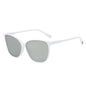 (6 PACK) Wholesale Sunglasses Fashion Unique Cat Eye Trendy Street Women 2024 - BulkSunglassesWholesale.com - White Frame Mirrored Lens