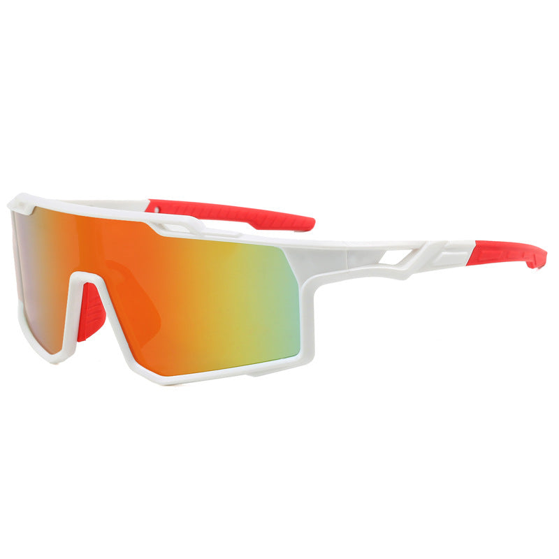 (12 PACK) Wholesale Sports Sunglasses New Arrival Sport Fashion Cycling Women Outdoor 2024 - BulkSunglassesWholesale.com - White Frame Red Mirrored