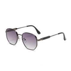 (6 PACK) Wholesale Sunglasses Metal Vintage Trendy Street 2024 - BulkSunglassesWholesale.com - Gunmetal Frame Purple