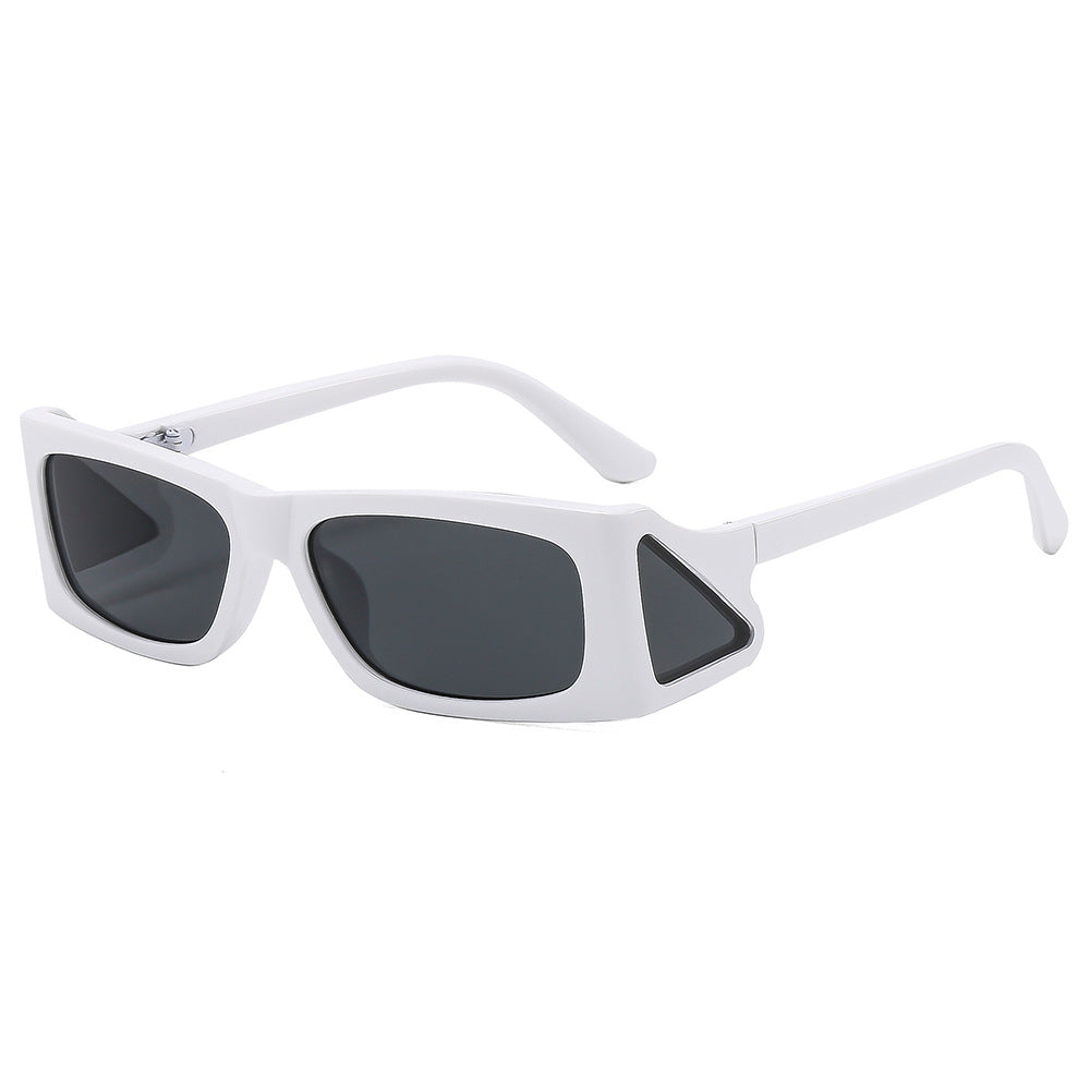 (6 PACK) Wholesale Sunglasses Fashion New Arrival Unique Trendy Unisex 2025 - BulkSunglassesWholesale.com - White Frame Black Lens