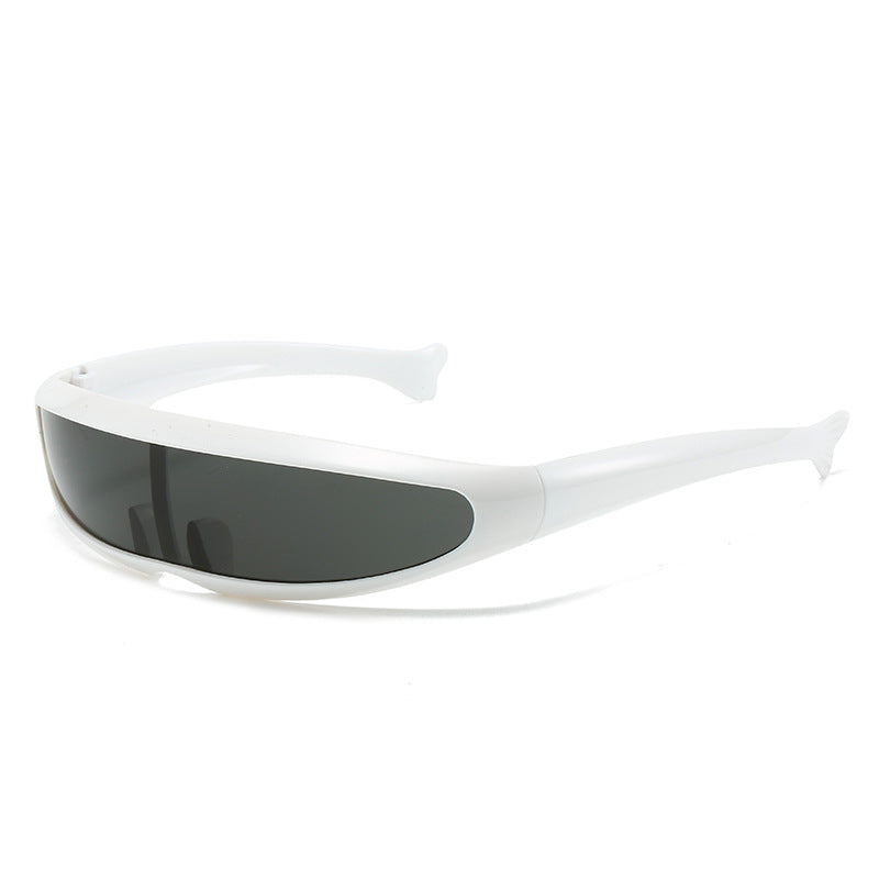 (12 PACK) Wholesale Sports Sunglasses New Arrival Outdoor Sport Cycling 2024 - BulkSunglassesWholesale.com - White Frame Black Lens