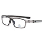 (12 PACK) Wholesale Sports Glasses New Arrival Square TR Antiblue Light Women 2025 - BulkSunglassesWholesale.com - Clear Grey Frame