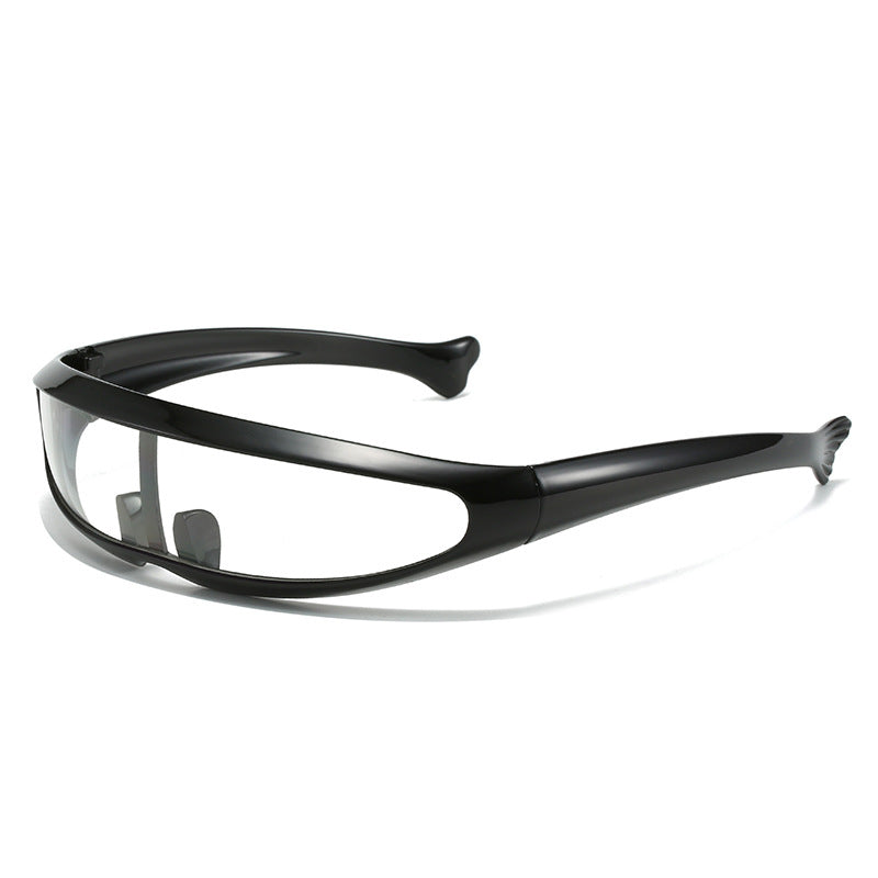 (12 PACK) Wholesale Sports Sunglasses New Arrival Outdoor Sport Cycling 2024 - BulkSunglassesWholesale.com - Black Frame Clear Lens