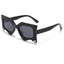 (6 PACK) Wholesale Sunglasses New Arrival Fashion Trendy Women Unique Men Fashion Street 2024 - BulkSunglassesWholesale.com - Black Frame Black Black Lens
