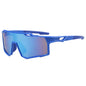 (12 PACK) Wholesale Sports Sunglasses New Arrival Sport Fashion Cycling Women Outdoor 2024 - BulkSunglassesWholesale.com - Blue Frame Blue Mirrored