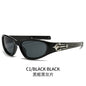 (6 PACK) Wholesale Sunglasses New Arrival Sport Fashion Trendy Vintage Unisex 2024 - BulkSunglassesWholesale.com - Black Frame Silver Black Black Lens