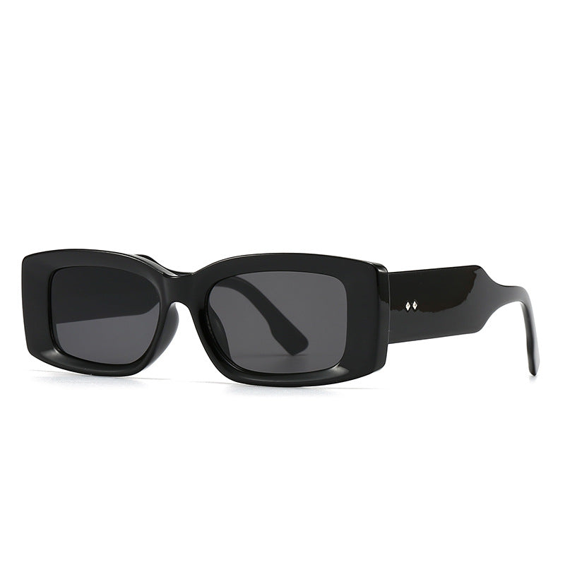 (6 PACK) Wholesale Sunglasses Vintage Trendy Women Antiblue Light 2024 - BulkSunglassesWholesale.com - Black Black Grey