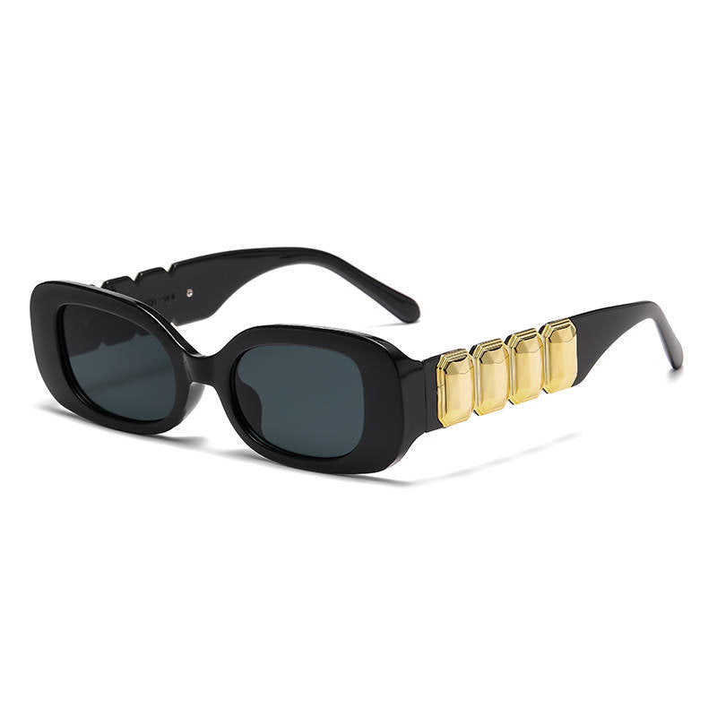 (12 PACK) Wholesale Sunglasses Unique Square Fashion Street Outdoor 2024 - BulkSunglassesWholesale.com - Black Frame Grey