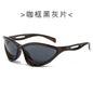 (6 PACK) Wholesale Sunglasses New Arrival Trendy Fashion Sport New Arrival Cycling Hollow 2024 - BulkSunglassesWholesale.com - Brown Frame Black Black Lens