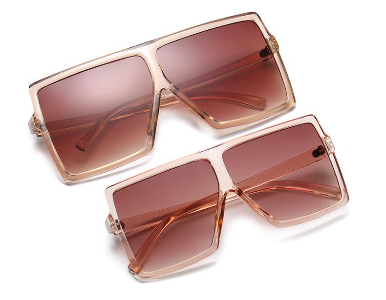 (6 PACK) Mother and Daughter Square Oversized Wholesale Sunglasses - Bulk Sunglasses Wholesale