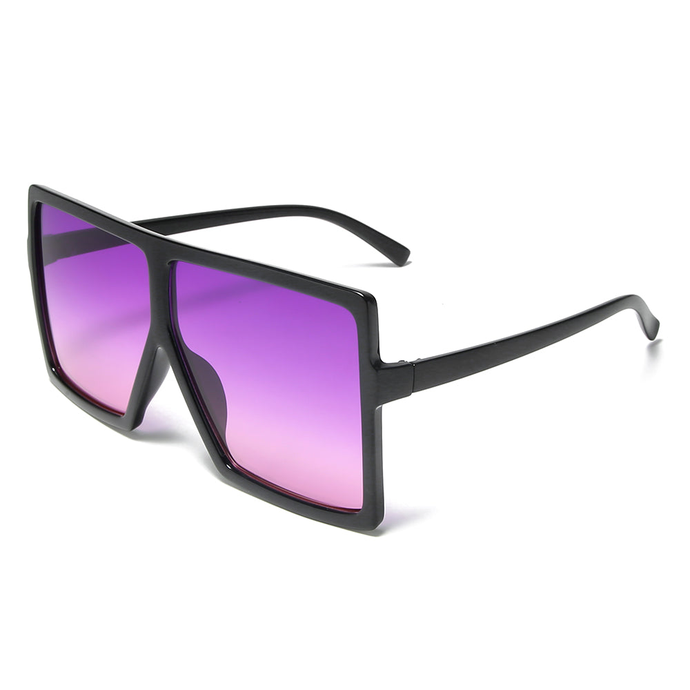 (PACK de 6) anteojos de sol de parte superior plana para mujer