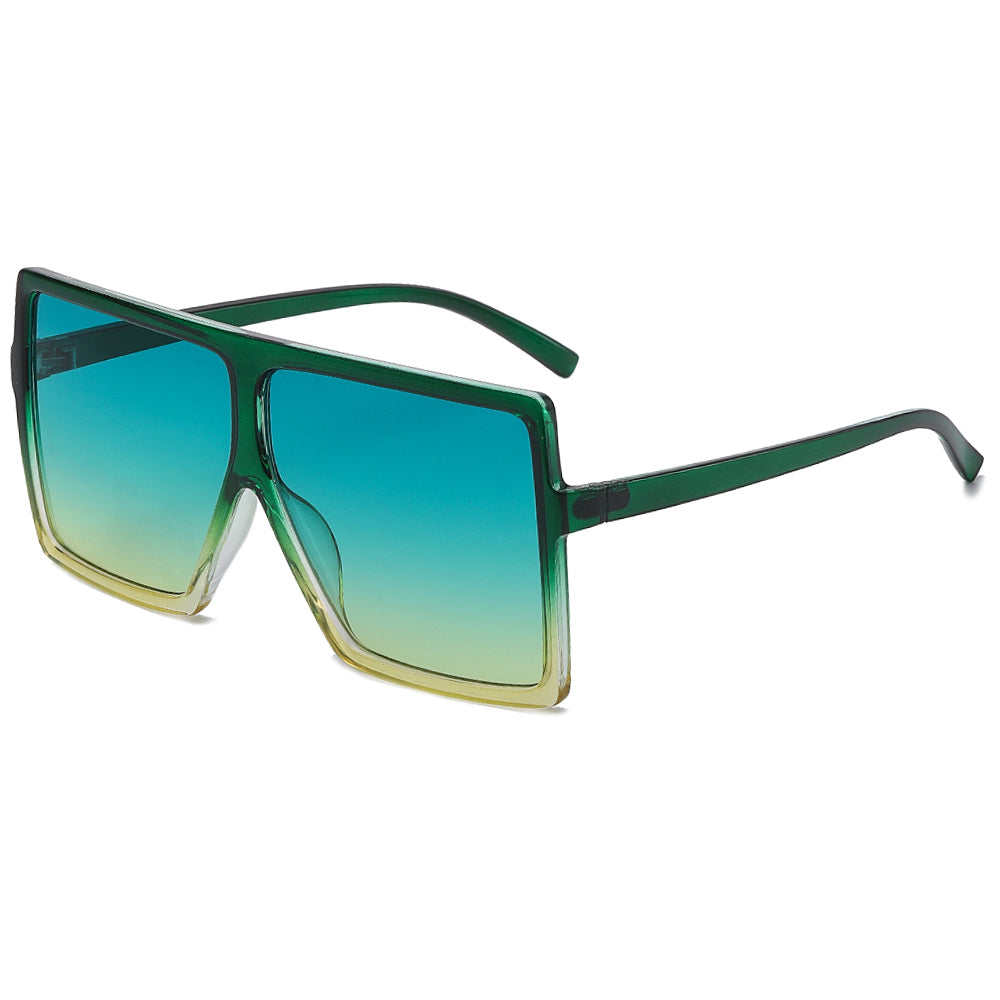 (PACK de 6) anteojos de sol de parte superior plana para mujer