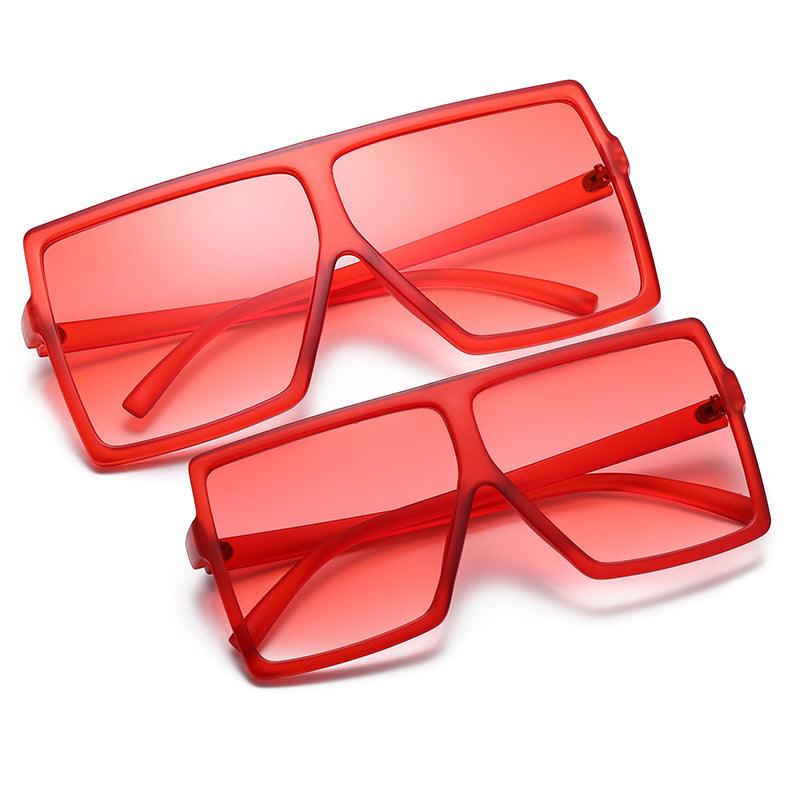 (6 PACK) Mother and Daughter Square Oversized Wholesale Sunglasses - Bulk Sunglasses Wholesale