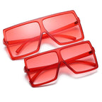 (6 PACK) Mother and Daughter Square Oversized Wholesale Sunglasses - Bulk Sunglasses Wholesale