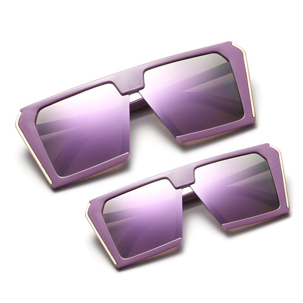 (6 PACK) Mommy And Me Square Wholesale Sunglasses - Bulk Sunglasses Wholesale