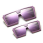 (6 PACK) Mommy And Me Square Wholesale Sunglasses - Bulk Sunglasses Wholesale