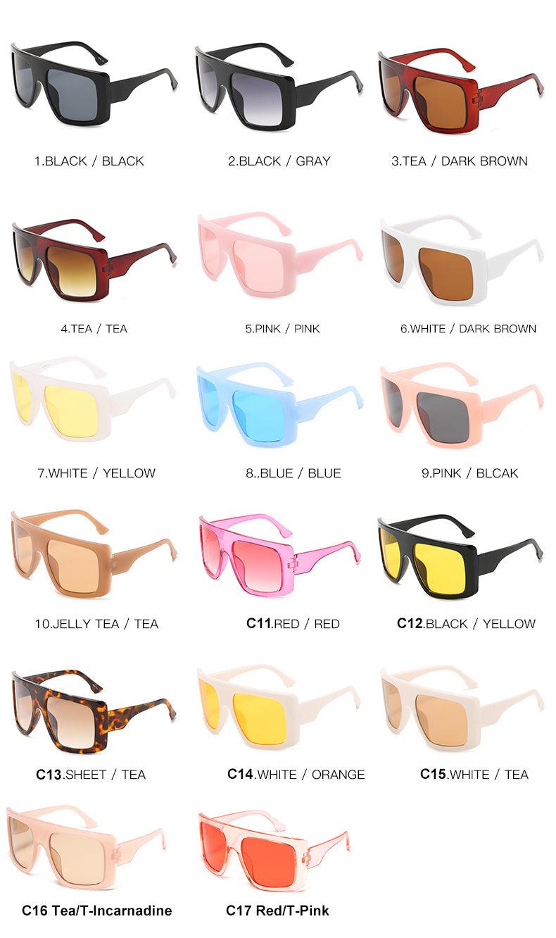 (6 PACK) Overzied Wholesale Sunglasses - Bulk Sunglasses Wholesale