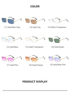 (6 PACK) Rimless Wholesale Sunglasses - Bulk Sunglasses Wholesale