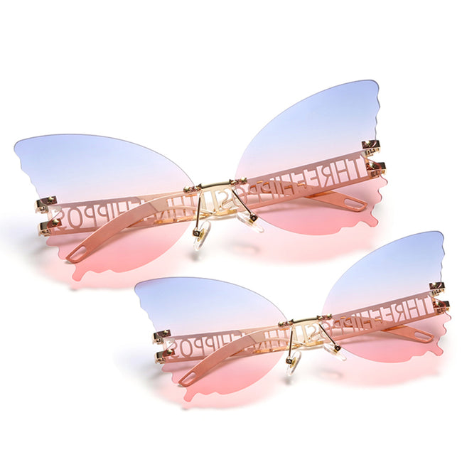 (6 PACK) Mommy And Me Butterfly Wholesale Sunglasses Main Image