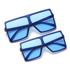 (6 PACK) Mother and Daughter Square Oversized Wholesale Sunglasses - Bulk Sunglasses Wholesale