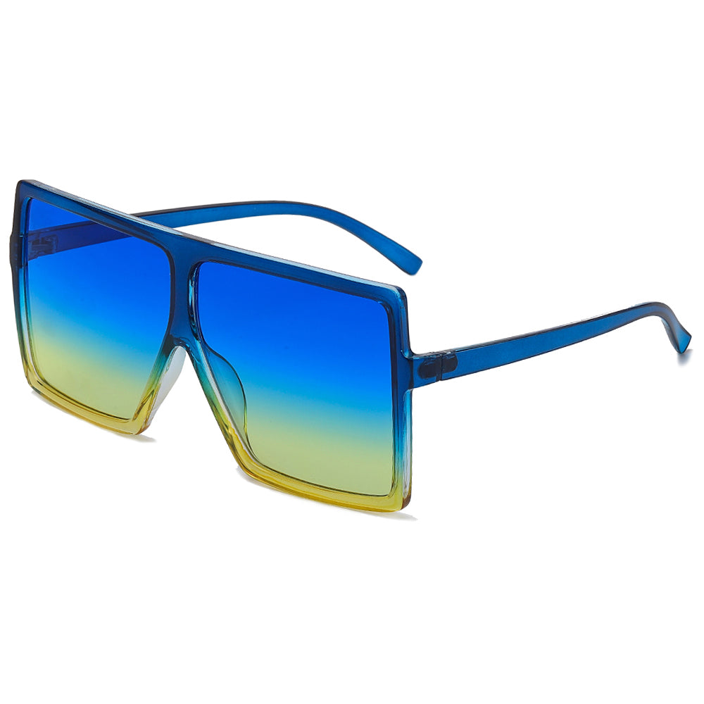 (PACK de 6) anteojos de sol de parte superior plana para mujer