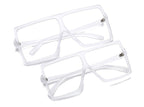 (6 PACK) Mother and Daughter Square Oversized Wholesale Sunglasses - Bulk Sunglasses Wholesale