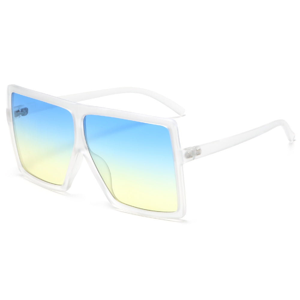 (PACK de 6) anteojos de sol de parte superior plana para mujer