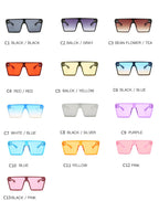 (PAQUETE de 6) anteojos de sol cuadrados al por mayor